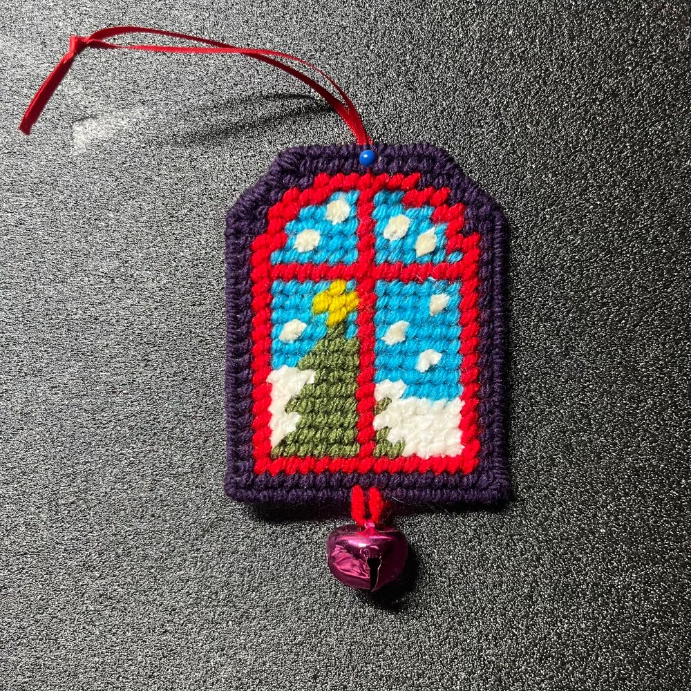 Christmas Tree Plastic Canvas Christmas Ornament