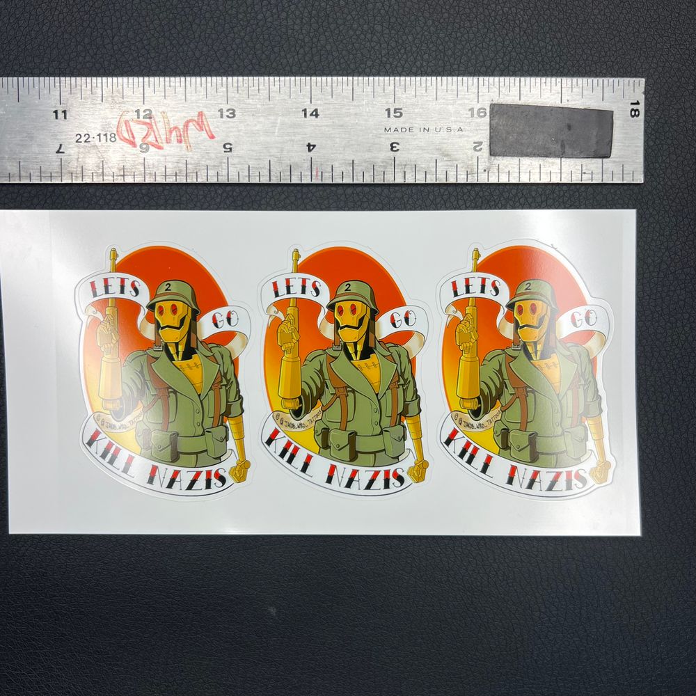 GI Robo friend stickers