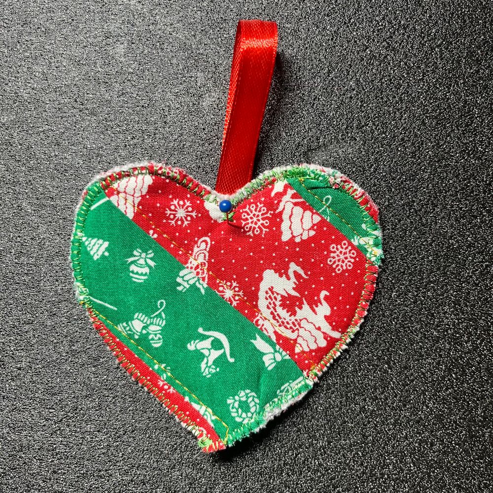 Quilted Heart Ornament